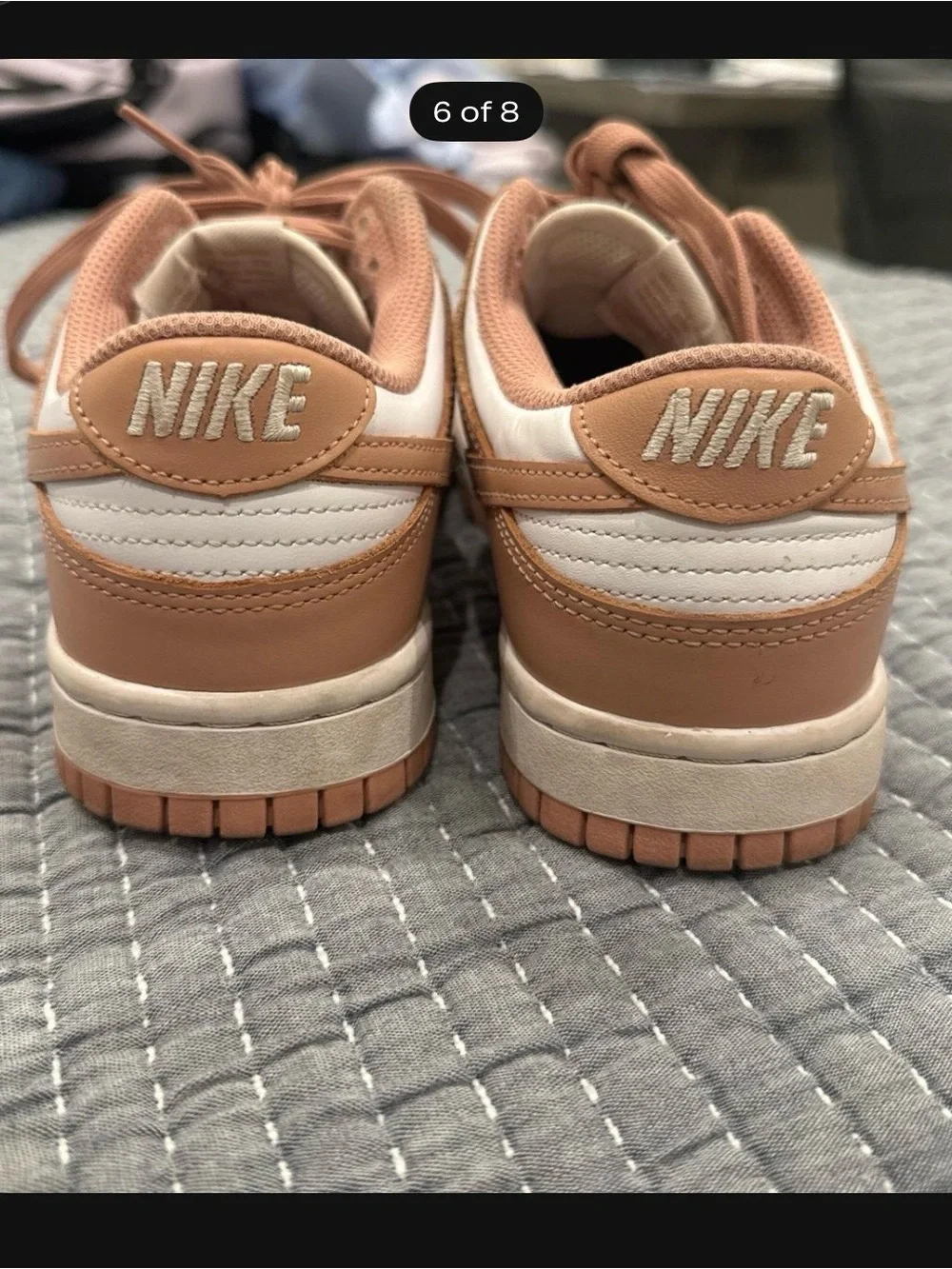 Nike Low-Top Sneakers in Brown and White